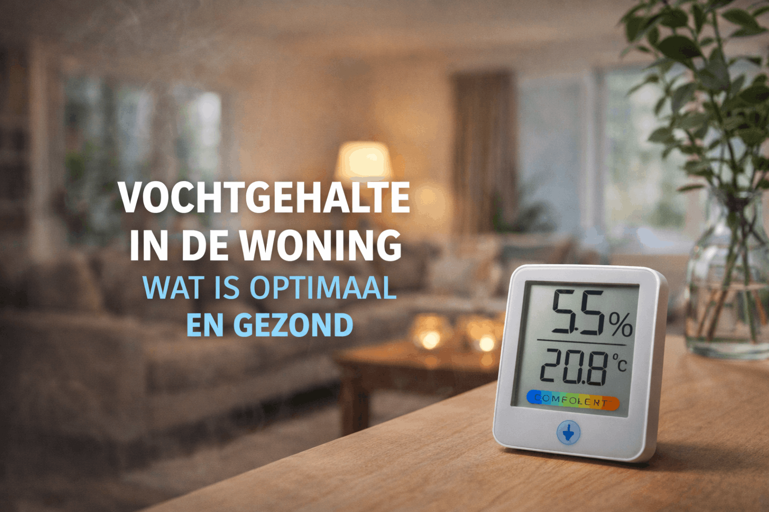 Vochtgehalte in de woning Wat is optimaal en gezond