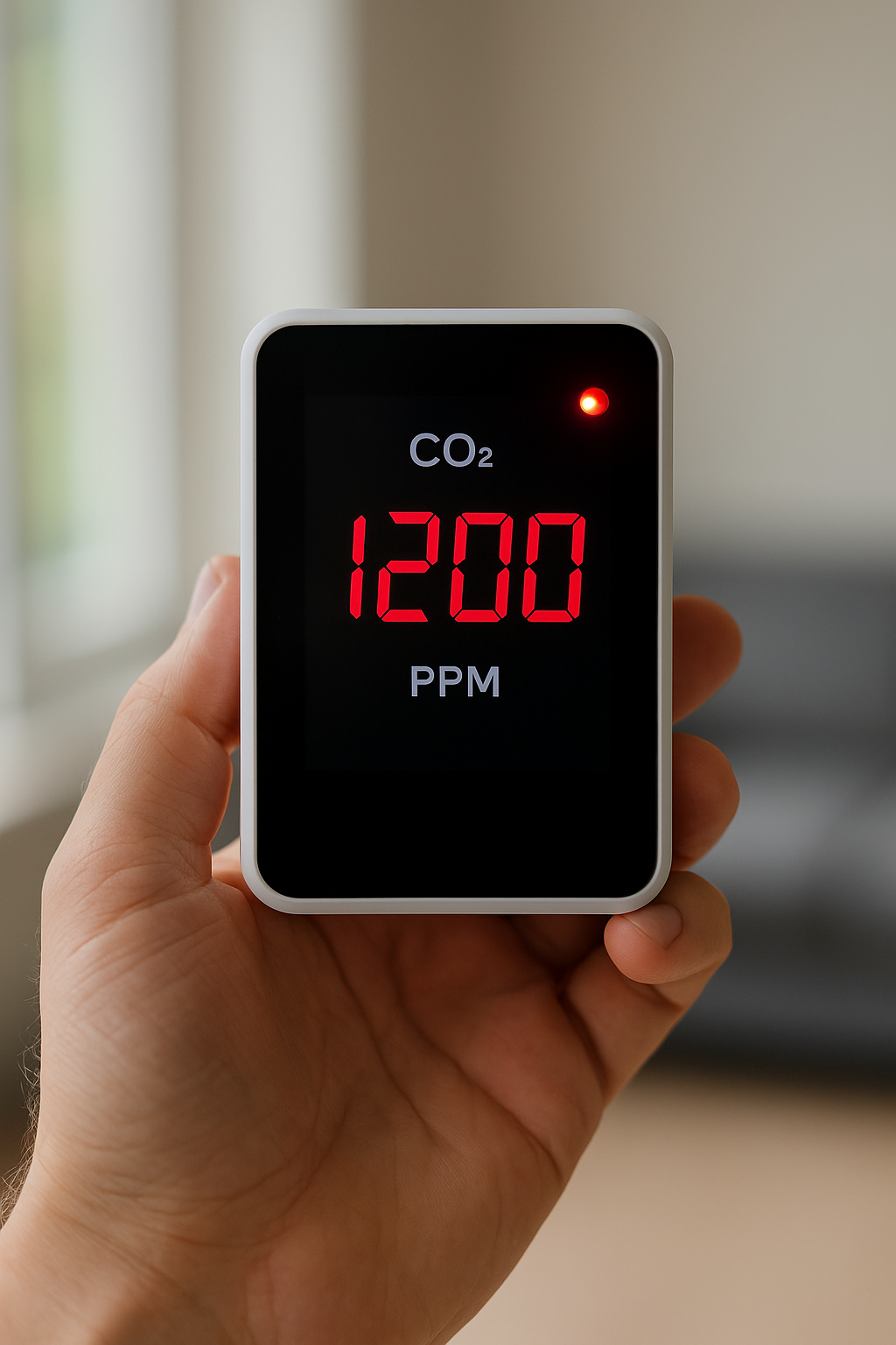 Te hoog CO2 niveau in huis