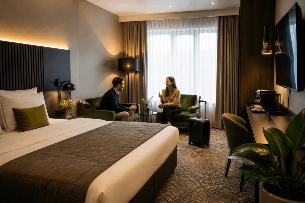 Frisse hotelsfeer